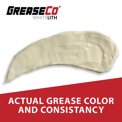 All Purpose White Lithium Grease For Garage Doors, Hinges, Rails, Trailers, Hitch Balls, Bicycle Parts, NLGI 2, 8oz Tube smear