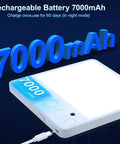 Motion Sensor LED Ceiling Light With Remote, 8W Rechargeable, 7000mAh Battery, Three Color Temperatures, Dimmable, Magnetic Mount
