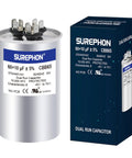 60uF And 10uF Dual Run Start Capacitor For AC Unit Fans, Heat Pumps, And Condensers, CBB65 370 To 440 VAC, Five Percent Tolerance
