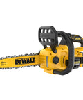 20V Max Cordless Chainsaw Kit With Battery And Charger Included, 12-Inch Low Kickback Bar And Chain, Side View, Brushless Motor