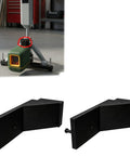 Heavy Duty Laser Level Adapter With Strong Magnetic Mount Bracket For Indoor Golf Training And Garage Alignment Setup 3D Printed Plug And Play Stand Upgrade Two Pack on workshop floor.