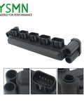 Hassle Free SmartCraft Junction Module Replacement For Mercruiser Outboards 5 Port Stackable Marine Electrical Panel angled view