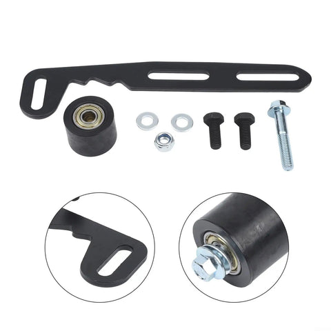 Smoothing Out Your Mini Bike Ride With This Boss Chain Tensioner Kit For Predator 212 236 And Gx200 Engines To Keep Your Drive System Running Flawless and Prevent Slippage On Coleman CT200U Or Baja Models, black steel
