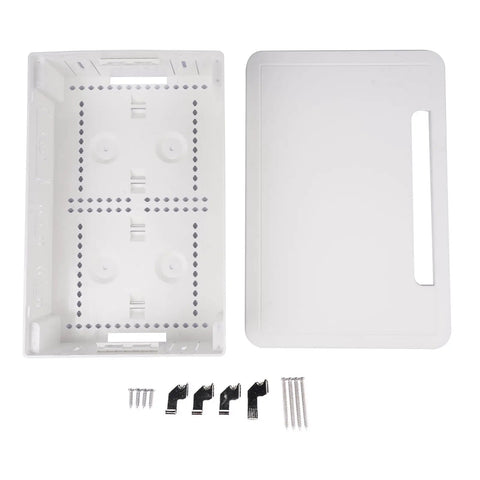 9 Inch In Wall TV Cable Management Box for Hidden Wires and Media Storage with cover and installation parts
