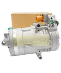 Heavy Duty Electric Ac Compressor For Hyundai Kona Kia Niro Ev Replace 97701K4000 HES33 with packing box visible beside it.