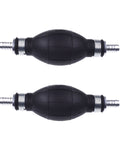 Two Pack Hand Primer Bulbs For Fuel Transfer Rubber One Way Vacuum Fuel Line Valve Fuel Pump Hose For Marine Boats Six Millimeter Three Eighths Inch Fit For Gasoline Diesel Petrol