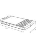 Tough As Nails Rugged QWERTY Smartphone Powered By Rock Solid Android 10 Platform, side view with dimensions and QWERTY keyboard.