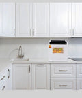 Plug And Go Compact Desktop Dishwasher With Intelligent Drying and Triple Wash Filter in a modern white kitchen.