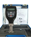Heavy Duty Shore Hardness Test Stand With Digital OOO Durometer And Usb Software For Rubber Plastic Testing features a handheld tester in a protective case.