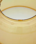 Transparent amber Beefy Power Dome Replacement Part For Pro Plus And Elite Ovens, heat-resistant dome with caution text visible.