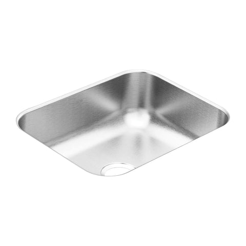 Undermount 23.5 Inch Single Bowl Stainless Steel Kitchen Sink, 20 Gauge, Noise Reducing SoundSHIELD design