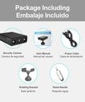 Ultra Mini WiFi Spy Camera Hidden Nanny Cam With Motion Detection And Night Vision Full HD Video For Home Security package contents