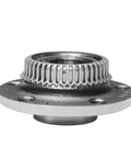 Rear Wheel Bearing Hub Assembly Set Of 2 With ABS for 5-Lug, FWD, front view showing OEM-grade metal construction and bolt holes
