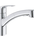 Eurosmart Dual Spray Pull Out Kitchen Faucet With Sprayer 1.75 GPM Chrome Durable Stainless Finish High Arc Gooseneck