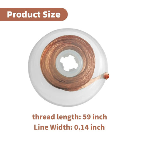 Top view of Desoldering Braid Wire, 3.5mm wide, 59-Inch Copper Solder Braid For Fast Clean Solder Removal, coiled on spool.