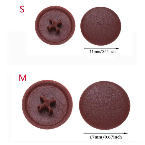 100 Pcs Screw Cap Covers Self Tapping Snap Caps For Flat Phillips Screws Hide Screw Holes And Beautify Car And Home Exterior Decor 17mm Brown