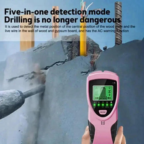 Pro Grade Five In One Digital Stud Scanner Wall Maze Breaker Hits It Dead On Finds Wood Metal Studs Joists Live Ac Cables Deep Pipes Rebar No Sweat Just Straight Shot Accuracy You Can Bank On