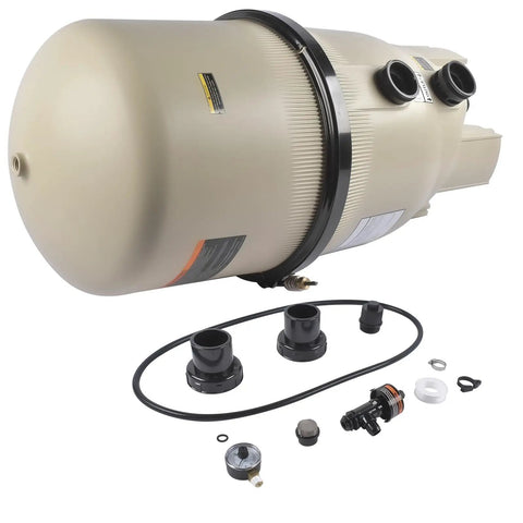 EC-160301 Replacement Cartridge Assembly For Clean And Clear Plus 420 Sq Ft Pool Filter with installation components.