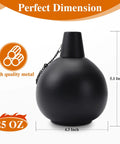Six Pack Citronella Tabletop Torches For Outdoor Vibes, 25 Oz Metal Oil Burners With Fiberglass Wick, Weatherproof Garden Lighting