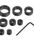 Eight Piece Split Shaft Collar Set With 3Mm 4Mm 5Mm 6Mm 8Mm 10Mm 12Mm 16Mm Bore Stainless Steel Set Screw Clamping Collars