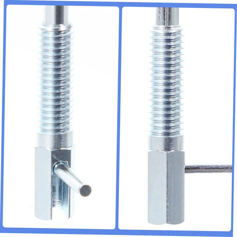 Heavy Duty Stainless Steel Spring Plunger Pin Set featuring self locking telescopic action and rock solid indexing plunger latch, close-up view.