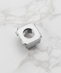Rock Solid M8 Cage Nuts 304 Stainless Steel Hardware Kit 20 Piece Set For Server Racks Network Cabinets Electronic Chassis showing a square nut