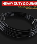Three Eighths Inch Black Nylon Air Brake Tubing DOT Compliant SAE J844 500 Foot Length coiled with heat resistance