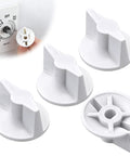 4 Pack Timer Knob Replacement For 146MT574 Compatible With FD Series, white durable knobs shown for wall mount timers