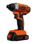 20V Max Cordless Impact Driver Kit With One Quarter Inch Quick Release Chuck Delivers Up To One Thousand Three Hundred Seventy Five Inch Pounds Torque, Three Thousand RPM, And Three Thousand Nine Hundred IPM, Plus A Soft Touch Grip For Beast Mode shown front view