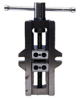 50mm Self Centering Vise For Lathe And Milling Machines Pro Grade Heavy Duty 2 Inch Clamp with frontal view of hardened jaws