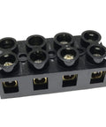 500V 60A 4 Position Dual Row Screw Terminal Block Heavy Duty Insulated Barrier Strip for Electrical Wiring and Control Panels