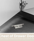 16 Piece Nickel Plated Flush Cabinet Hinges Hidden 2 Inch Door Hinges For Drawers And Wardrobes Durable Replacement Kitchen Cabinet Hardware