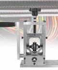 GfsgHzz 35W Automatic Wire Stripper Machine With Fast Stripping Speed And Hand-Crank Drive in silver metal design.
