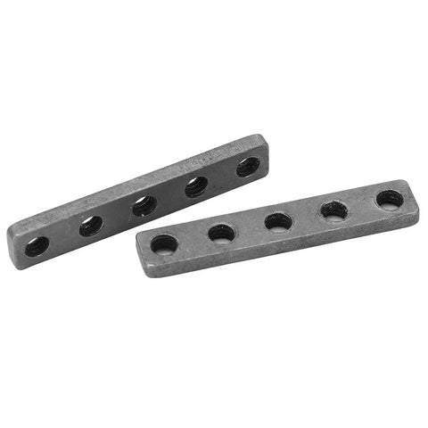 Premium Stainless Steel Screw Fixing Plate With Five Hole Threaded Base Pack Of Two Heavy duty mounting brackets for robotics.