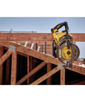 60V Max Cordless Circular Saw For Framing 7 1 Quarter Inch Left Blade Tool Only With Electronic Brake Quick Stop on wooden beam