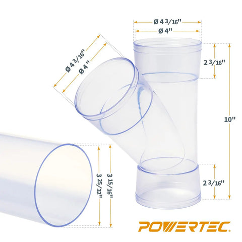 4 Inch Dust Collection Fittings Network Kit With Dust Hose Splice Blast Gates Pipes 90 Degree Elbow Y Fittings