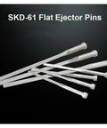 Pro Grade Flat Ejector Pins And Ejector Blade Set For Plastic Molds SKD61 Mold Accessories displayed on black background
