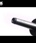 DEVMO MT2 live center spindle end, steel; close-up view.