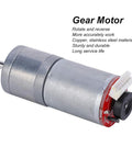 GA25-370 DC gear motor with speed encoder, stainless steel housing, 12V, 300RPM