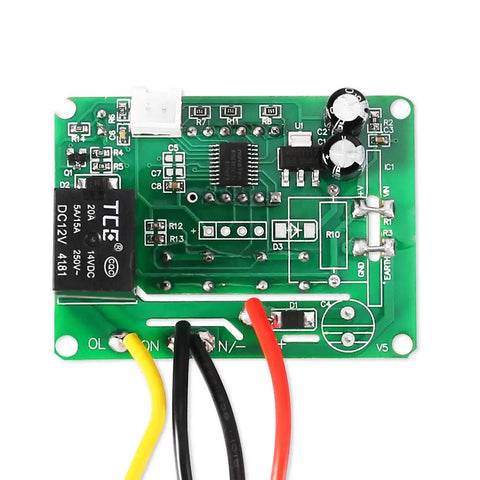 Plug And Play Digital LED Temperature Controller Module With Waterproof Probe circuit board close-up