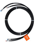 Coiled 20ft Hydraulic Steering Hose Kit with fittings, for Outboard Motors 2 Pack Leak Proof TPEE Hoses Compatible With Marine Outboard
