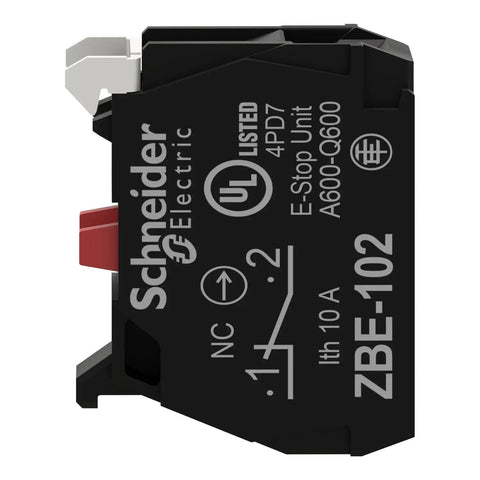 Harmony XB4 Single Contact Block For Industrial Machines And Control Panels 1NC Screw Clamp Terminal
