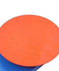 Heavy Duty Manual Pallet Wrapper With Cushioned Grip And Smooth 360 Degree Turntable Stretch Film Dispenser orange turntable surface