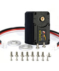 Built Tough 25Kg High Torque Serial Bus Servo Motor 12 Volt with hardware components for robotics applications.