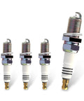 4 Pack Spark Plugs Replacement BKR5EIX11 5464 Spark Plug Set for Audi Q7 Volkswagen CC and Toyota Yaris 2009 front view