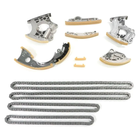 Top Notch 11 Piece Timing Chain Kit For A6 S5 Q5 Q7 A8 And Touareg 3.0T Cre, metal chains and guides