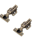 Ultra Quiet Cabinet Hinges 2 Pack Hydraulic Mute Stainless Steel Door Closers For Cupboards Copper Core Damper Buffer Half Overlay