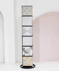 Heavy Duty Floor Tile Display Stand Made From Solid Steel For Ceramic And Marble Samples Pro Shop Rack showing six sample boards