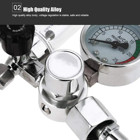 Heavy Duty Welding Pressure Regulator For Argon Gas Keeps Output Steady From 0 To 25 MPa Ideal For MIG And TIG Welds