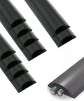 Wood Grain Self Adhesive Cable Management Channel PVC Raceway Cord Protector 10 Pack for Home Office School Factory Easy Peel